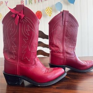 Shyanne Kids Red Western Boots